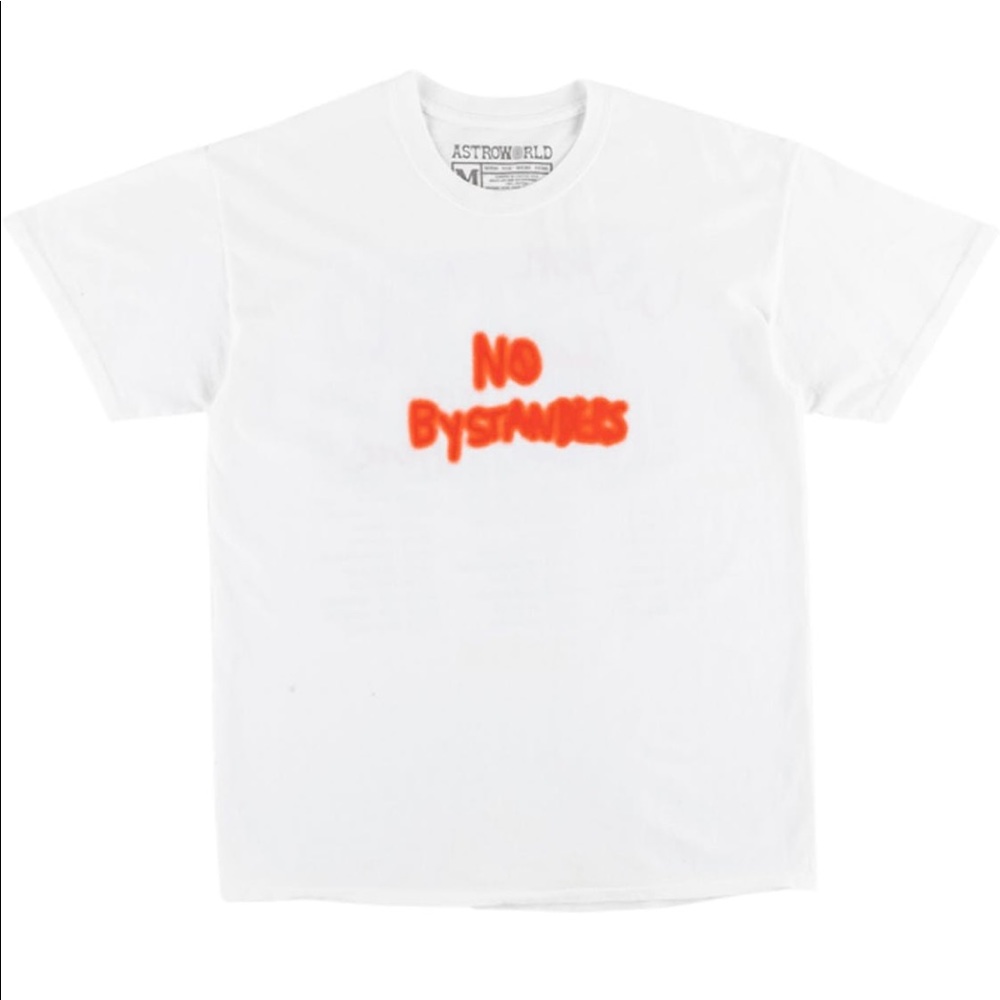 NEW - Travis Scott No Bystanders Tee White